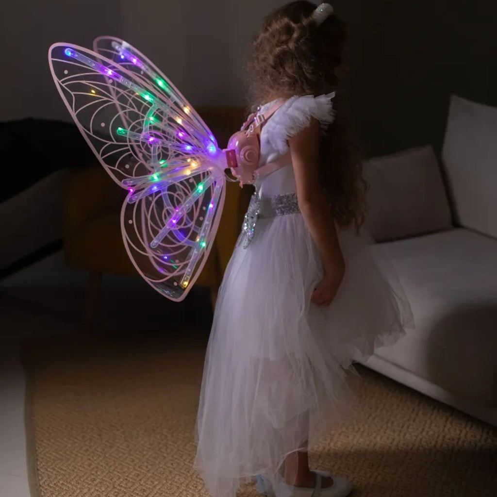Alas de hada con luces y música