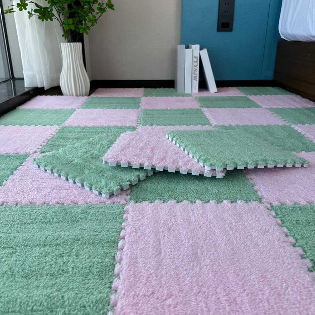Alfombra modular de felpa