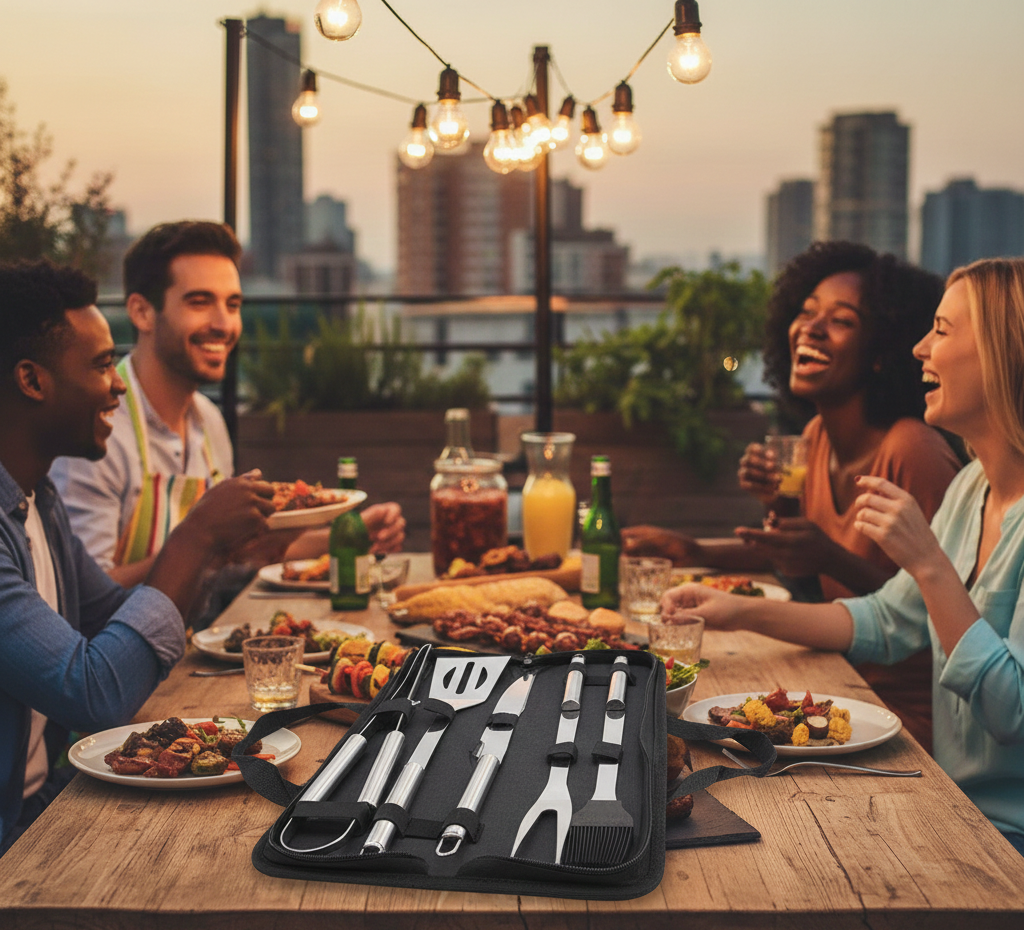 Set Parrillero Pro + estuche