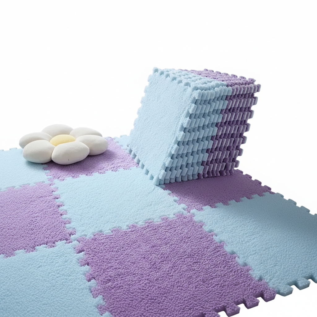 Alfombra modular de felpa