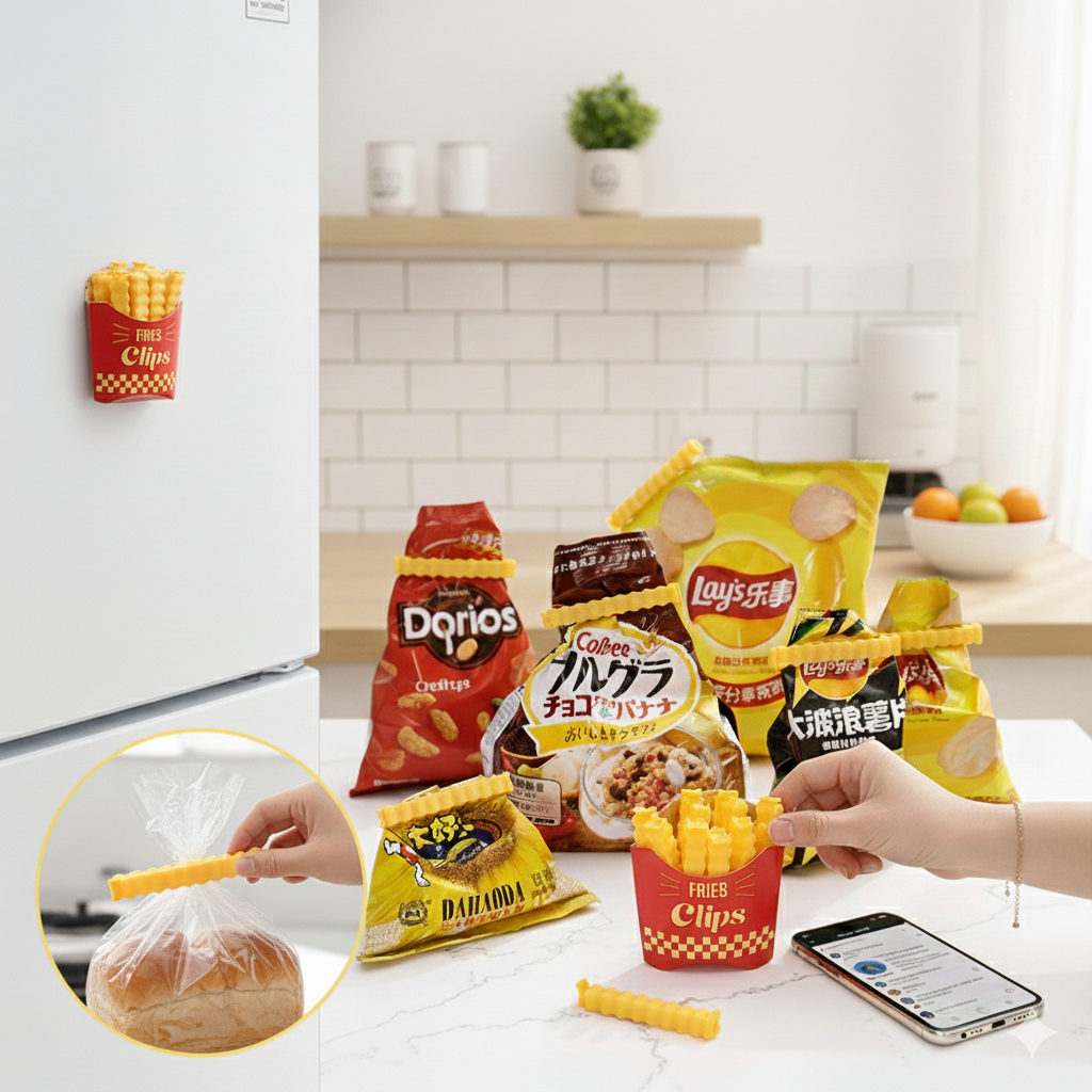 Clips selladores magnéticos 3D