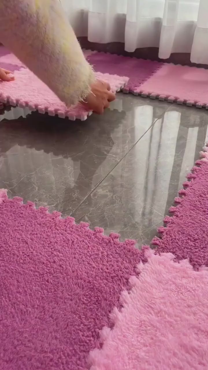 Alfombra modular de felpa