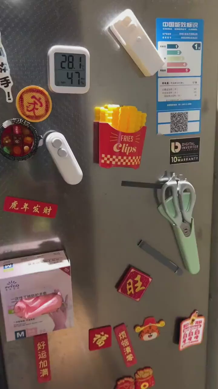 Clips selladores magnéticos 3D